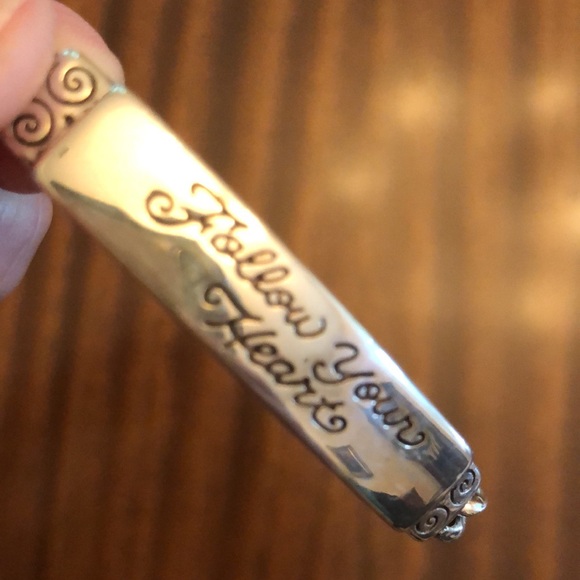 Brighton Follow Your Heart inspirational bar bracelet - Picture 2 of 8